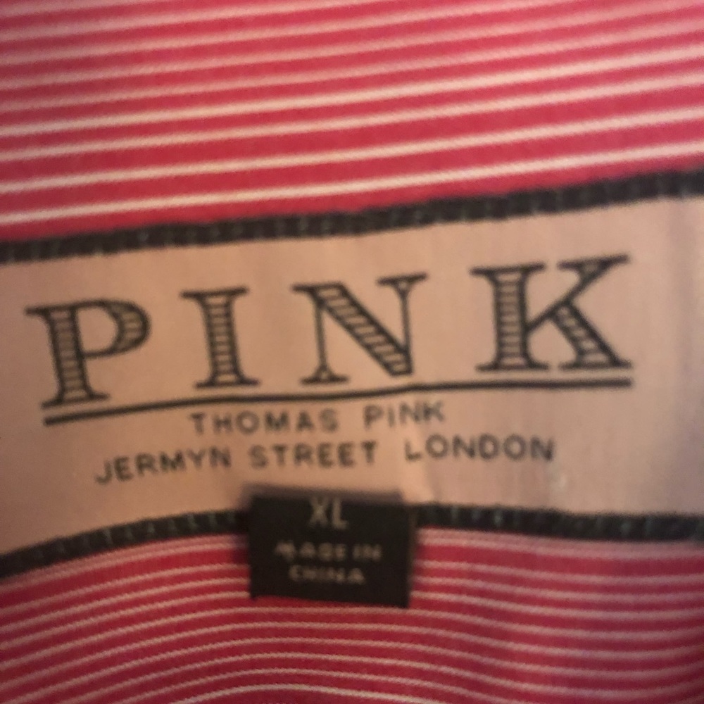WOW!! THOMAS PINK LONG SLEEVE SPORT SHIRT IN PRISTINE CONDITION